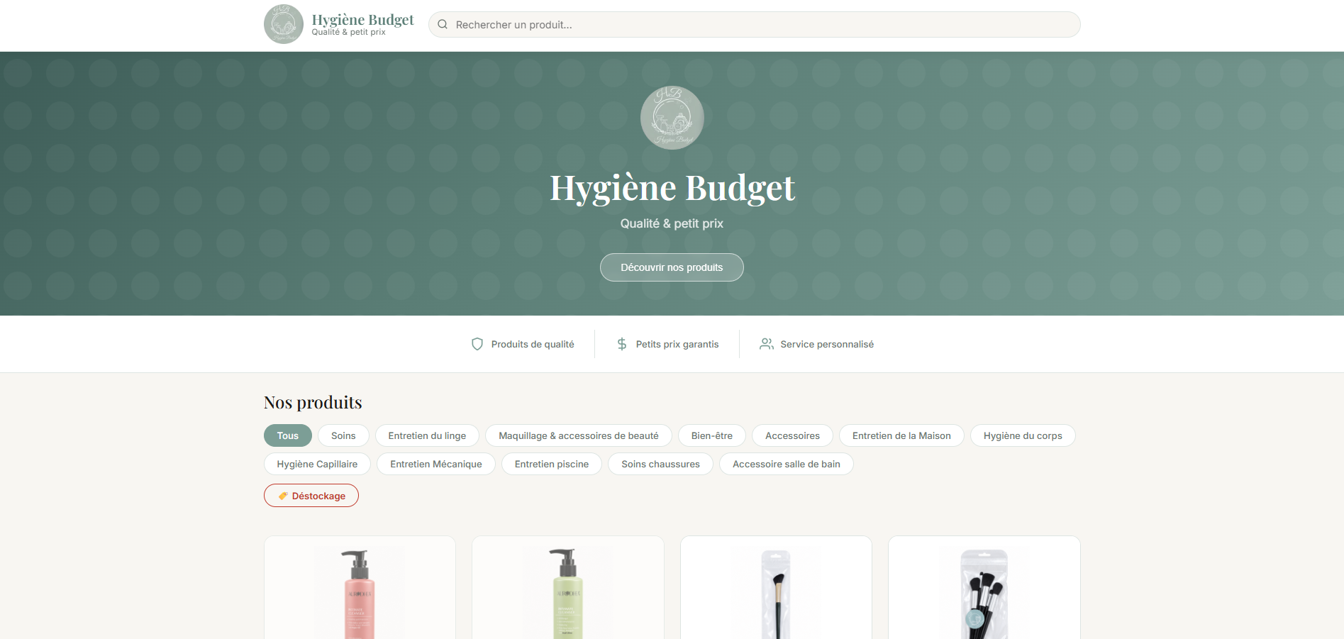 Hygiène Budget